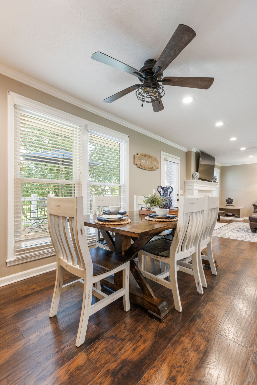 7367 Crow Cut Road Fairview, TN 37062 - Photo 25 of 96 a dining room with furniture window and wooden floor