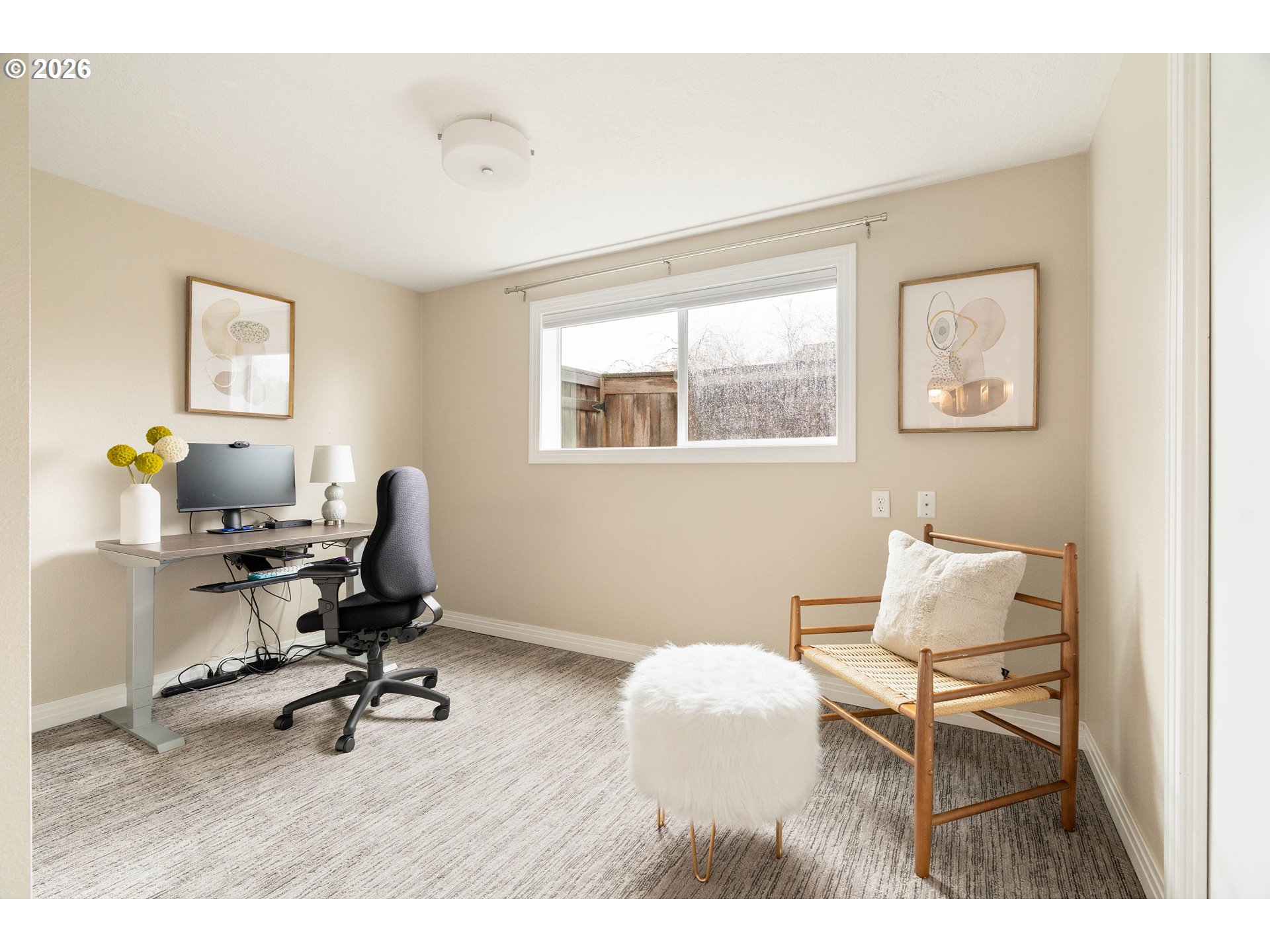 2125 Southwest Warwick Avenue Portland, OR 97225 - Photo 30 of 40 a work room with furniture and a window