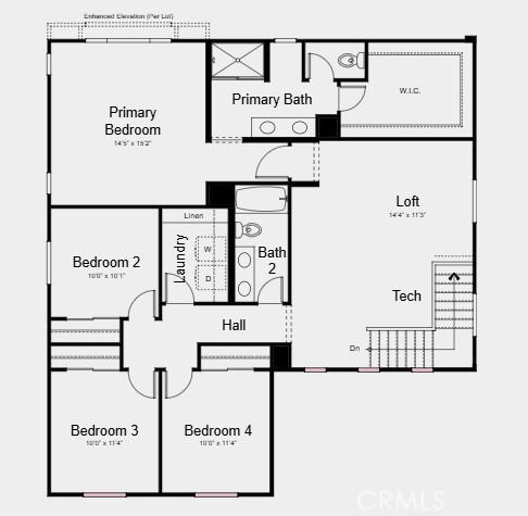 9544 Glenmore Frst Drive Riverside, CA 92508 - Photo 13 of 13 Floor Plan Level 2