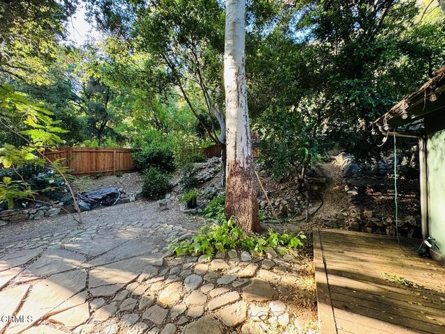 a view of a back yard