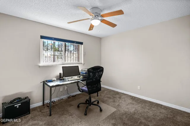 a view of workspace with a window