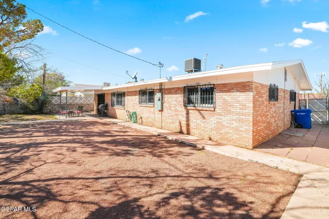 a backyard of a house