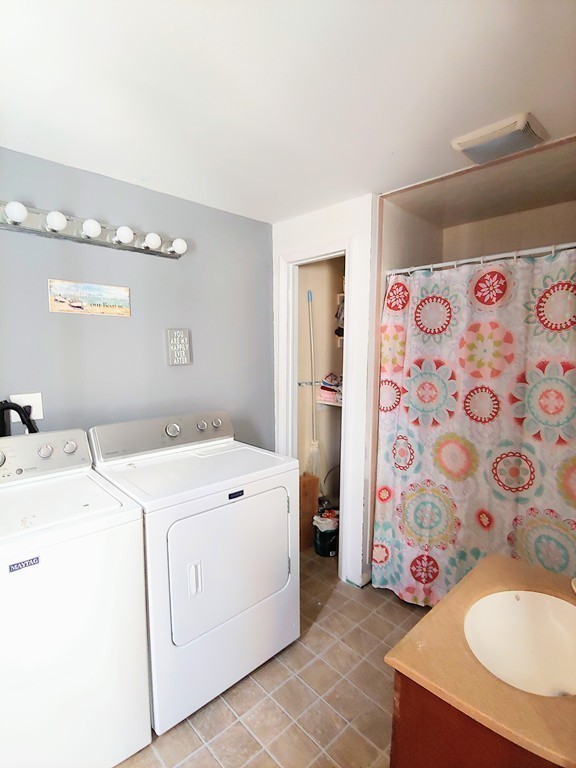 2186-2188 Palmer Road Three Rivers, MA 01080 - Photo 8 of 17 a utility room with dryer and washer