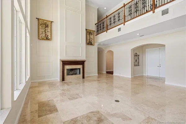a view of a dining room and livingroom view