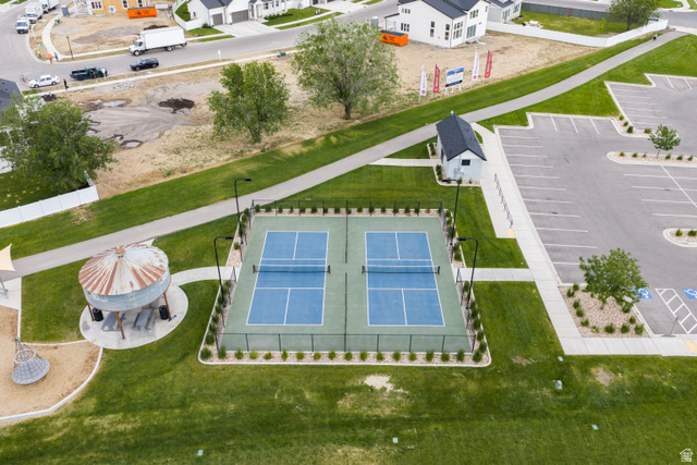 646 South Meade Street Mapleton, UT 84664 - Photo 41 of 46 Dual pickleball courts with perimeter fencing and integrated lighting
