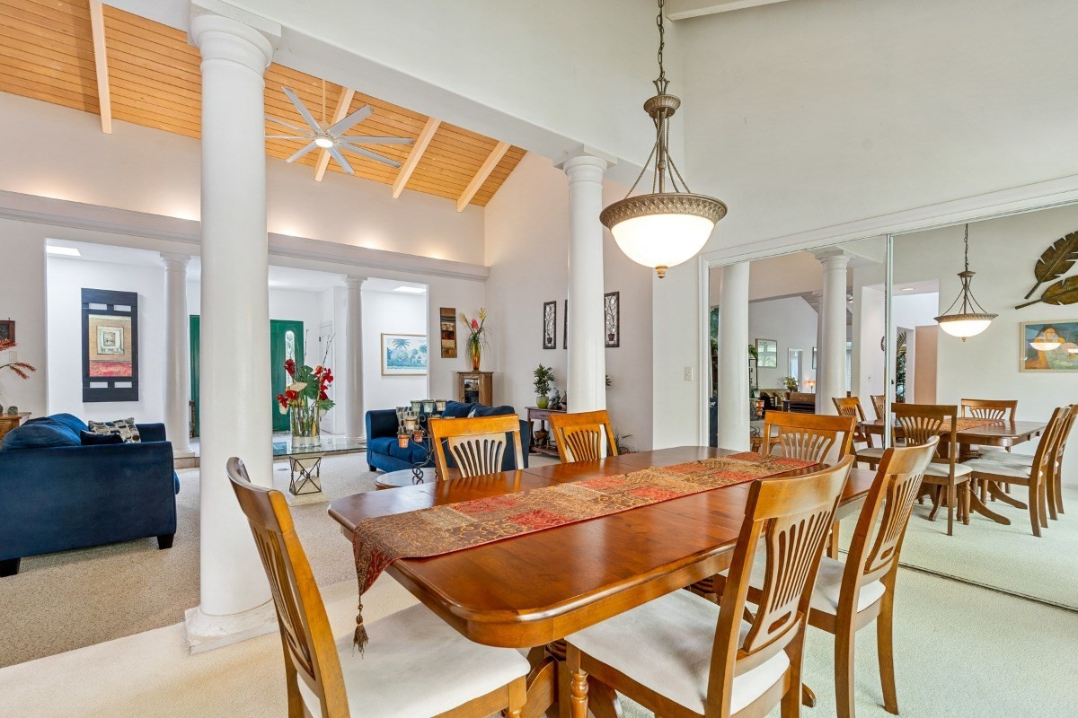 3791 Punahele Road Princeville, HI 96722 - Photo 23 of 30 a dining room with furniture and window