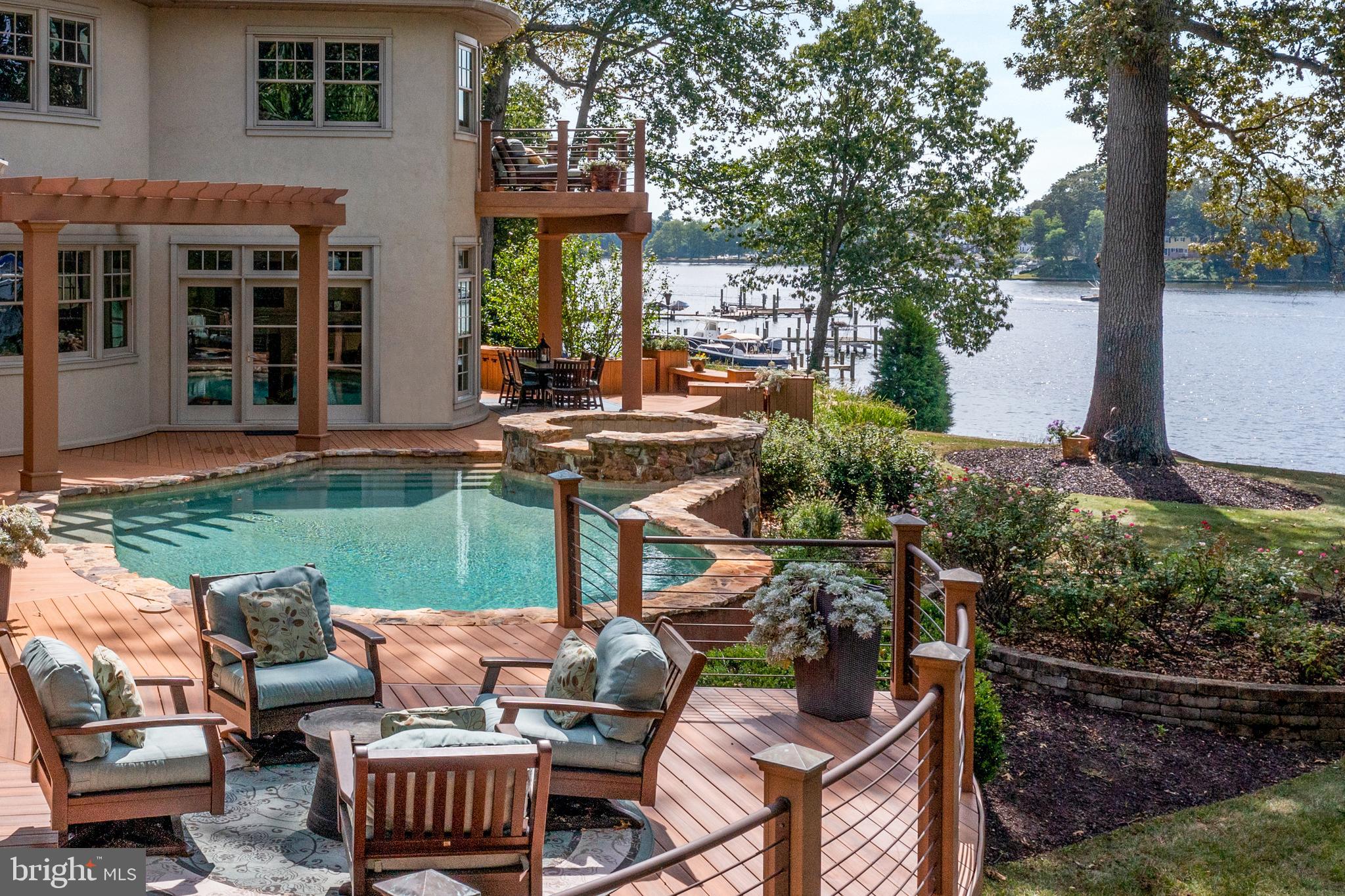 1848 Milvale Road Annapolis, MD 21409 - Photo 3 of 50 Beautiful Pool Deck w/ multiple Seating Areas