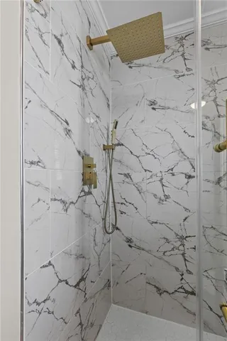 a room with a dresser and a window