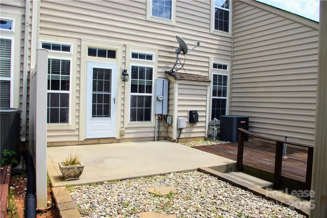 a view of a house with a door