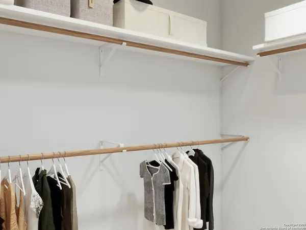 a view of walk in closet