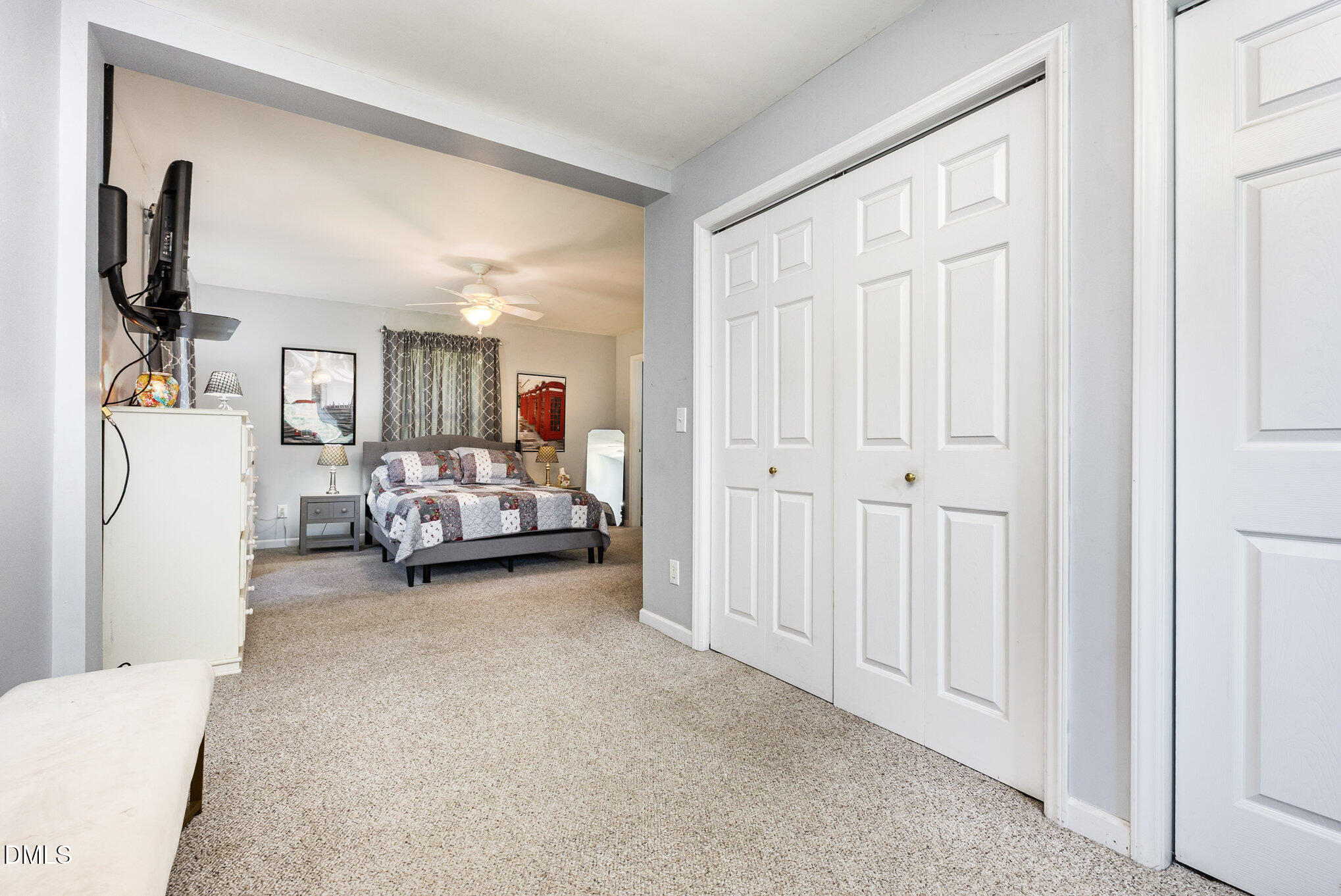 365 Landmark Road Willow Spring, NC 27592 - Photo 16 of 27 a bedroom with furniture and a window