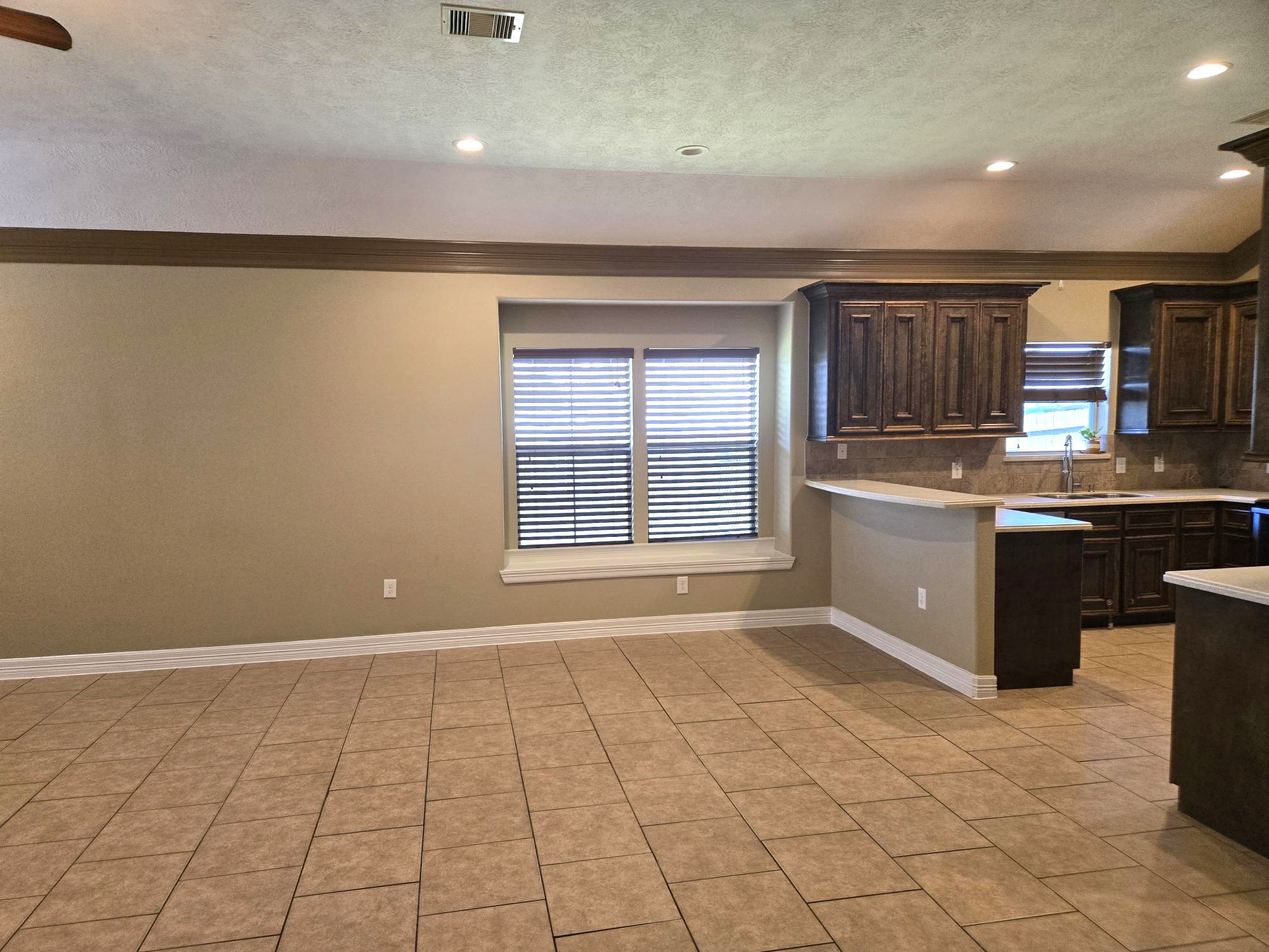 306 Masterson Street Arcola, TX 77583 - Photo 13 of 28 Breakfast Bar with dining area and large Windows.