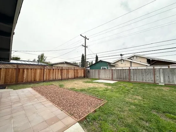 a backyard of a house