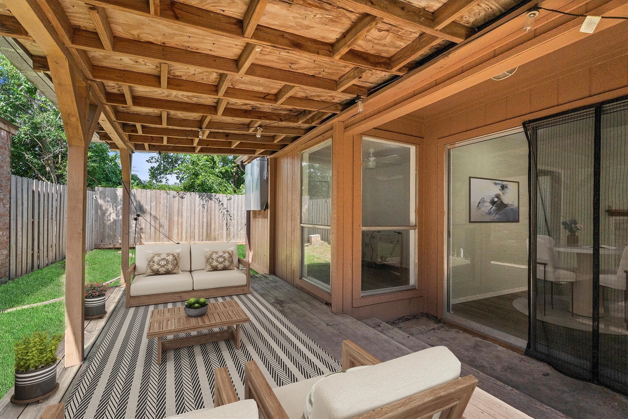 6631 Ambler Drive Spring, TX 77379 - Photo 30 of 37 a view of porch with seating space