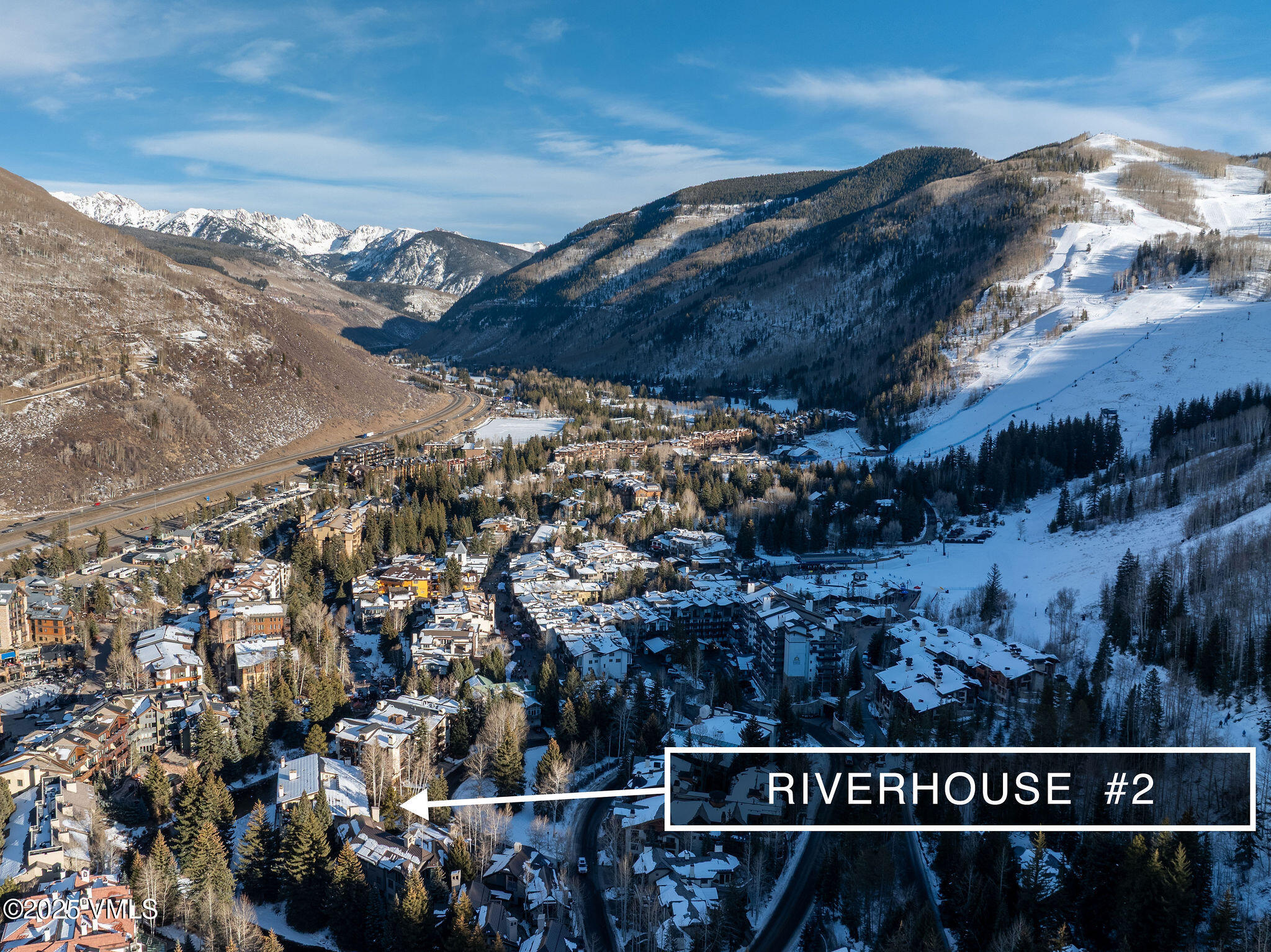 83 Willow Place, Unit 2 Vail, CO 81657 - Photo 3 of 13 2512_riverhouse_2_aerial_c