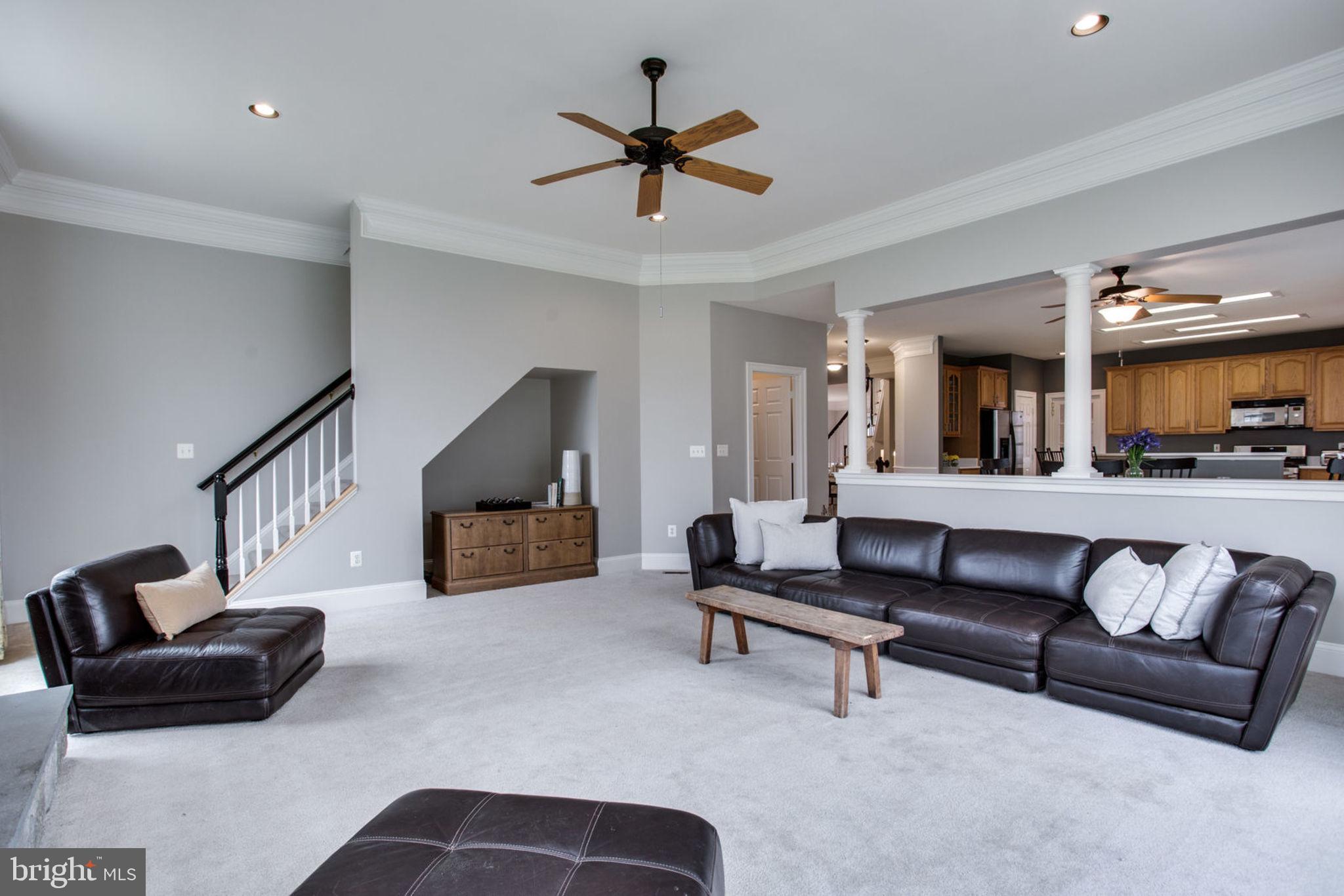 18621 Thundercloud Road Boyds, MD 20841 - Photo 30 of 83 a living room with furniture and a ceiling fan