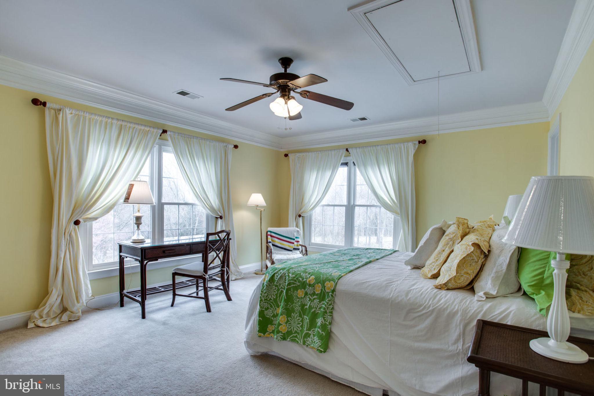 18621 Thundercloud Road Boyds, MD 20841 - Photo 50 of 83 a bedroom with a bed and a chandelier