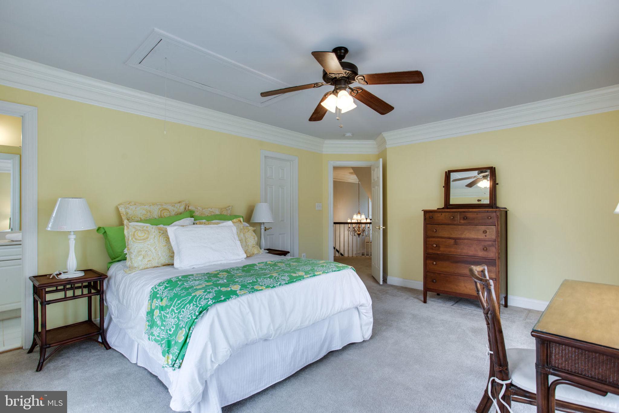 18621 Thundercloud Road Boyds, MD 20841 - Photo 51 of 83 a bedroom with a bed and a chandelier