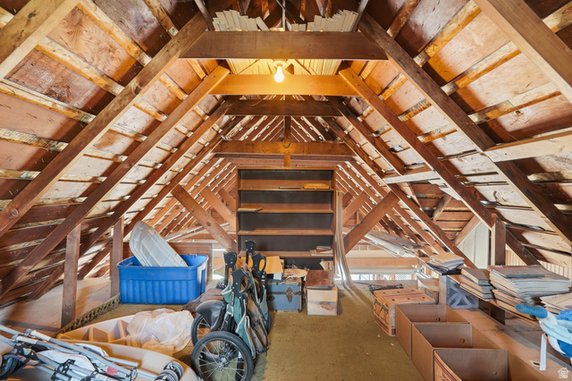 7576 South Jefferson Street Midvale, UT 84047 - Photo 46 of 53 Exposed wood rafter system framing the ceiling