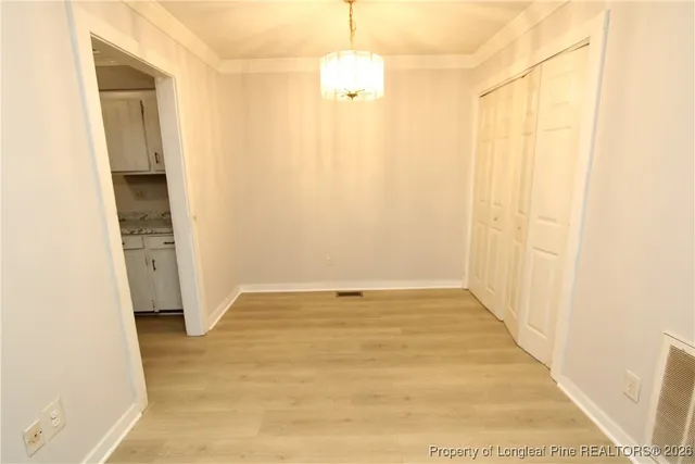 a view of an empty room