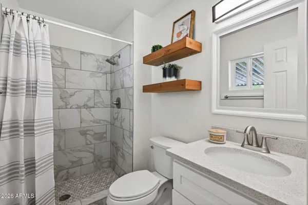 a close view of closet