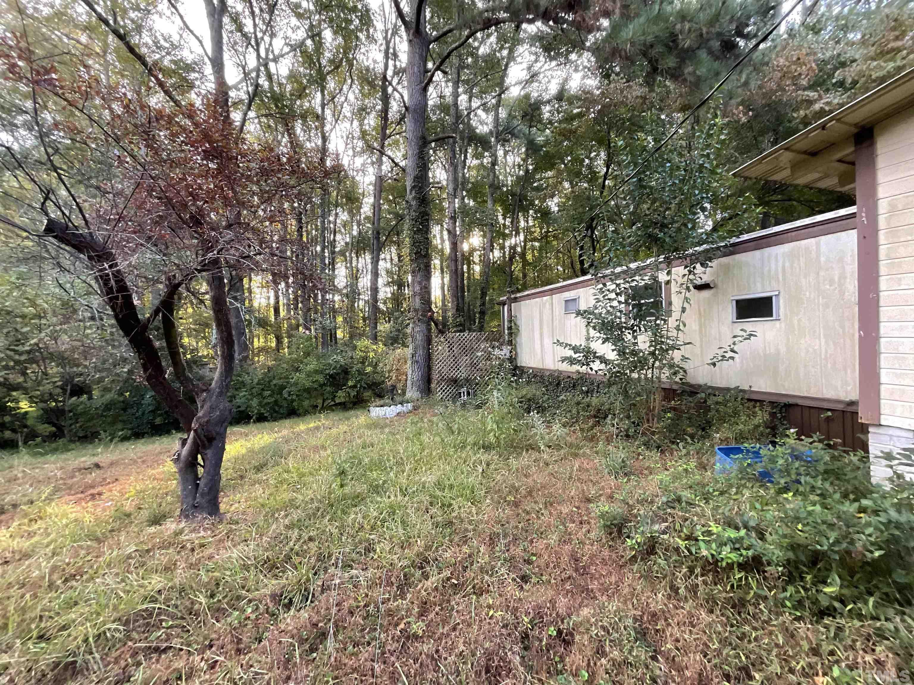 8229 Holly Springs Road Raleigh, NC 27606 - Photo 6 of 24 a view of a yard with large trees