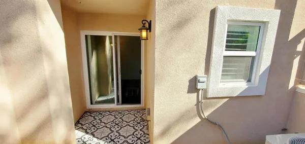 a view of a front door of house