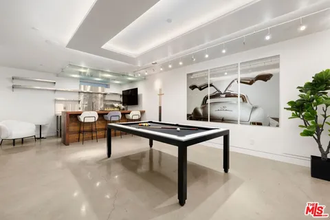 a room with furniture and a table