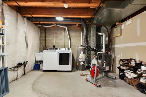 a view of a storage room