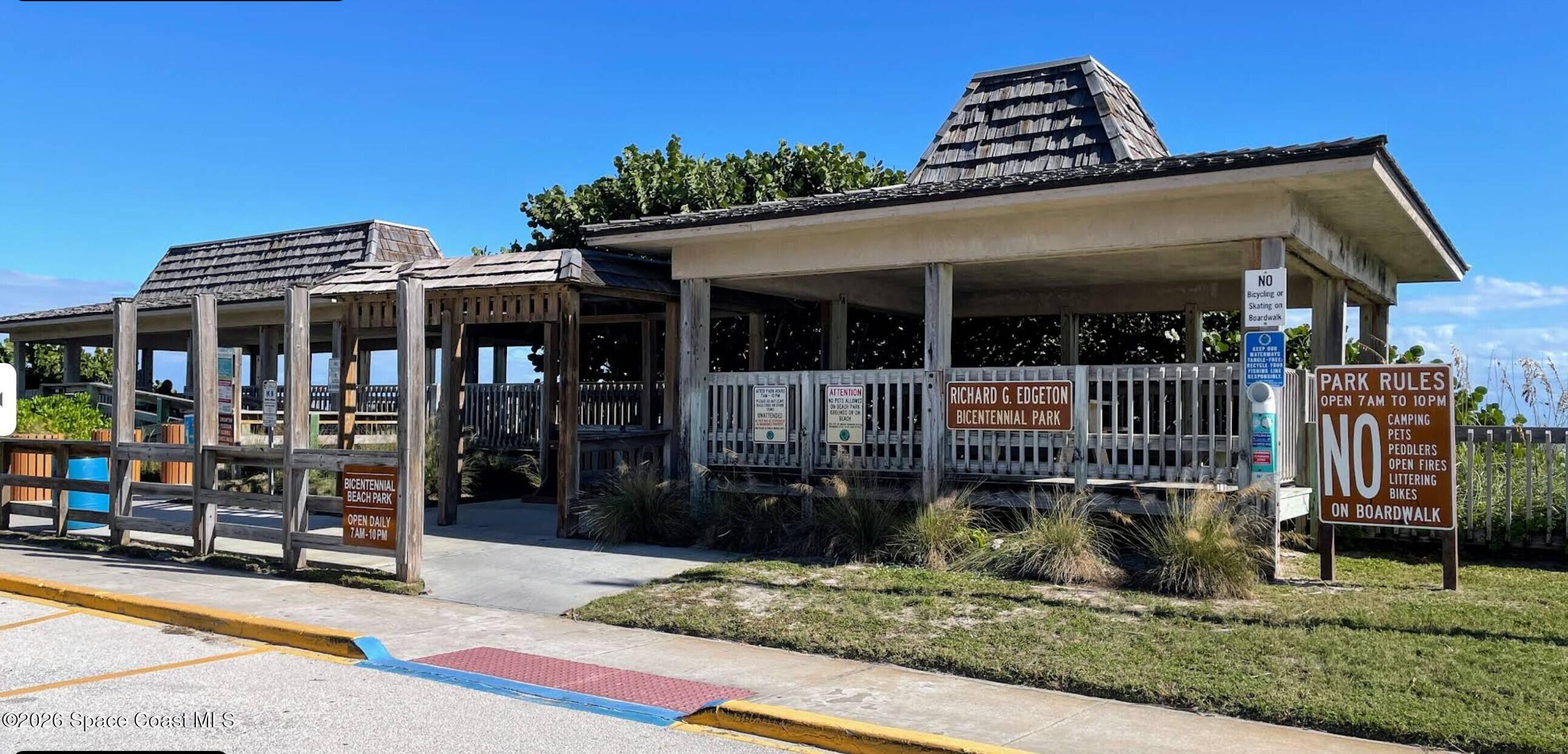 412 School Road, Unit 88 Indian Harbour Beach, FL 32937 - Photo 47 of 50 beach access - Bicenntenial Beach