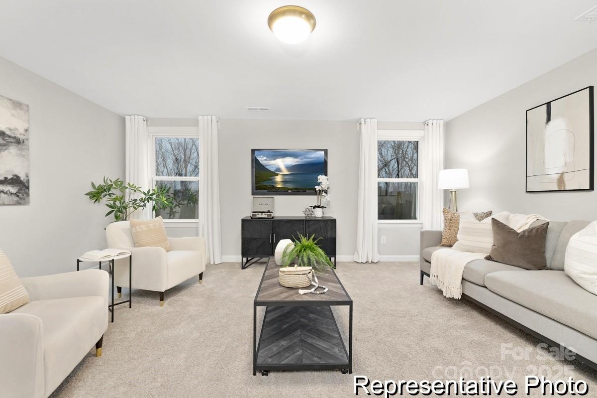 4114 McManus Road, Unit 1P Monroe, NC 28112 - Photo 23 of 37 a living room with furniture and a fireplace