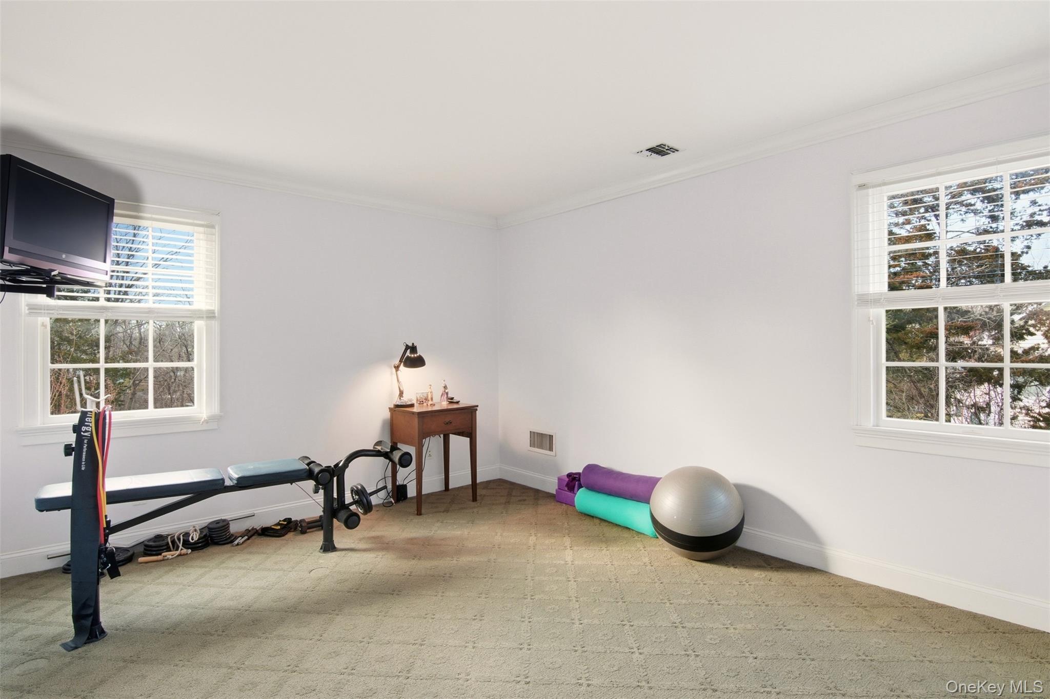 4 Daniel Way Setauket, NY 11733 - Photo 32 of 50 a view of a workspace with furniture and a window