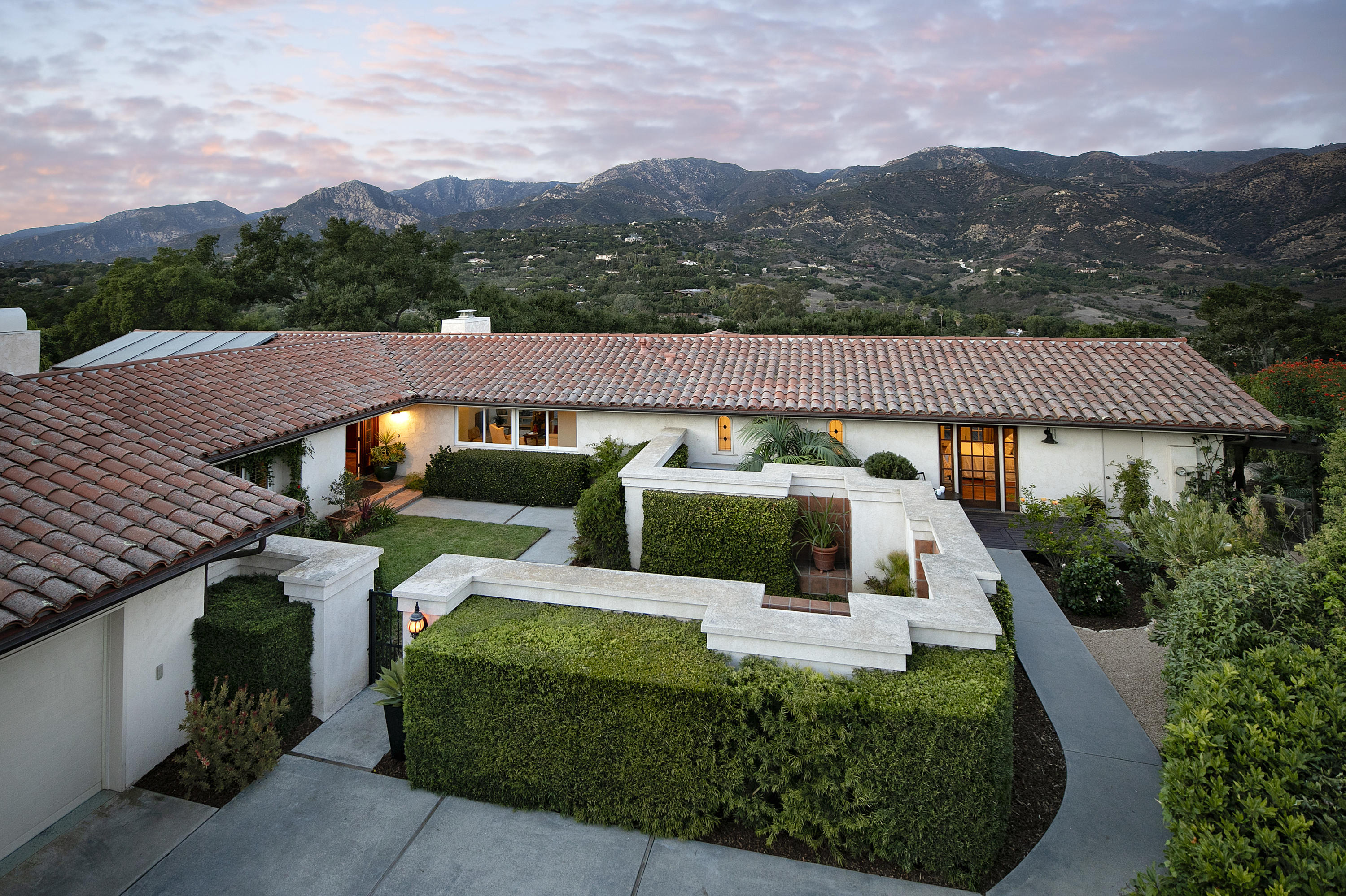 1025 Mission Ridge Road Santa Barbara, CA 93103 - Photo 1 of 10 an aerial view of a house with a garden