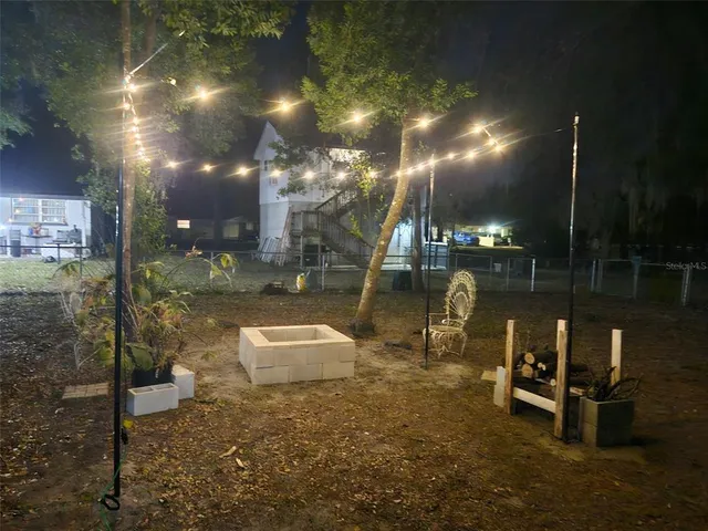 a backyard of a house