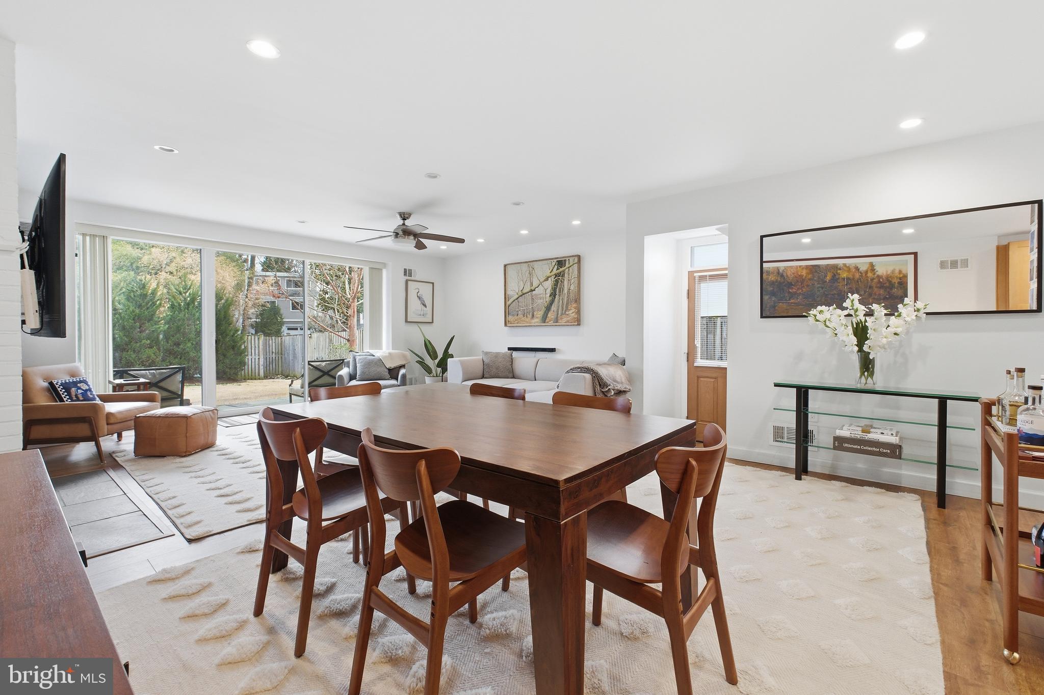 4848 Reservoir Road Northwest Washington, DC 20007 - Photo 8 of 49 a view of a dining room with furniture window and outside view