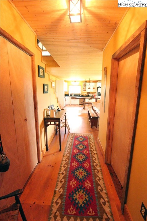 4513 Cedar Springs Road Speedwell, VA 24374 - Photo 14 of 49 a balcony with furniture and a view of kitchen