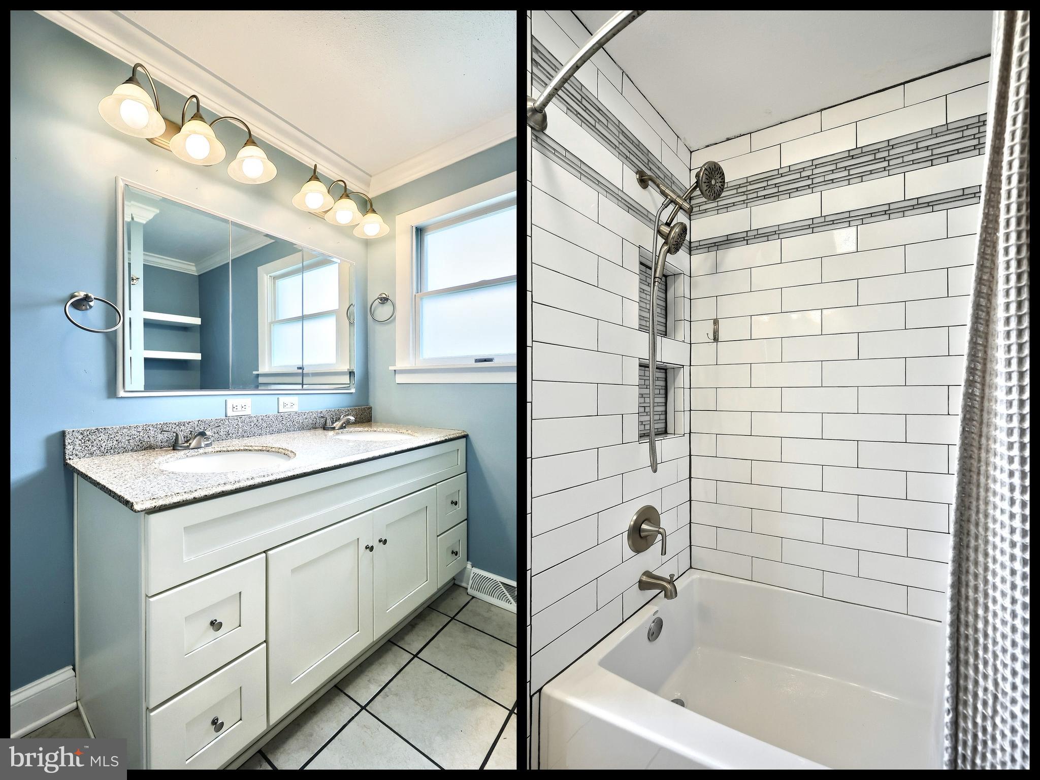 13 Circle Drive Jacobus, PA 17407 - Photo 18 of 53 a bathroom with a granite countertop sink mirror and shower