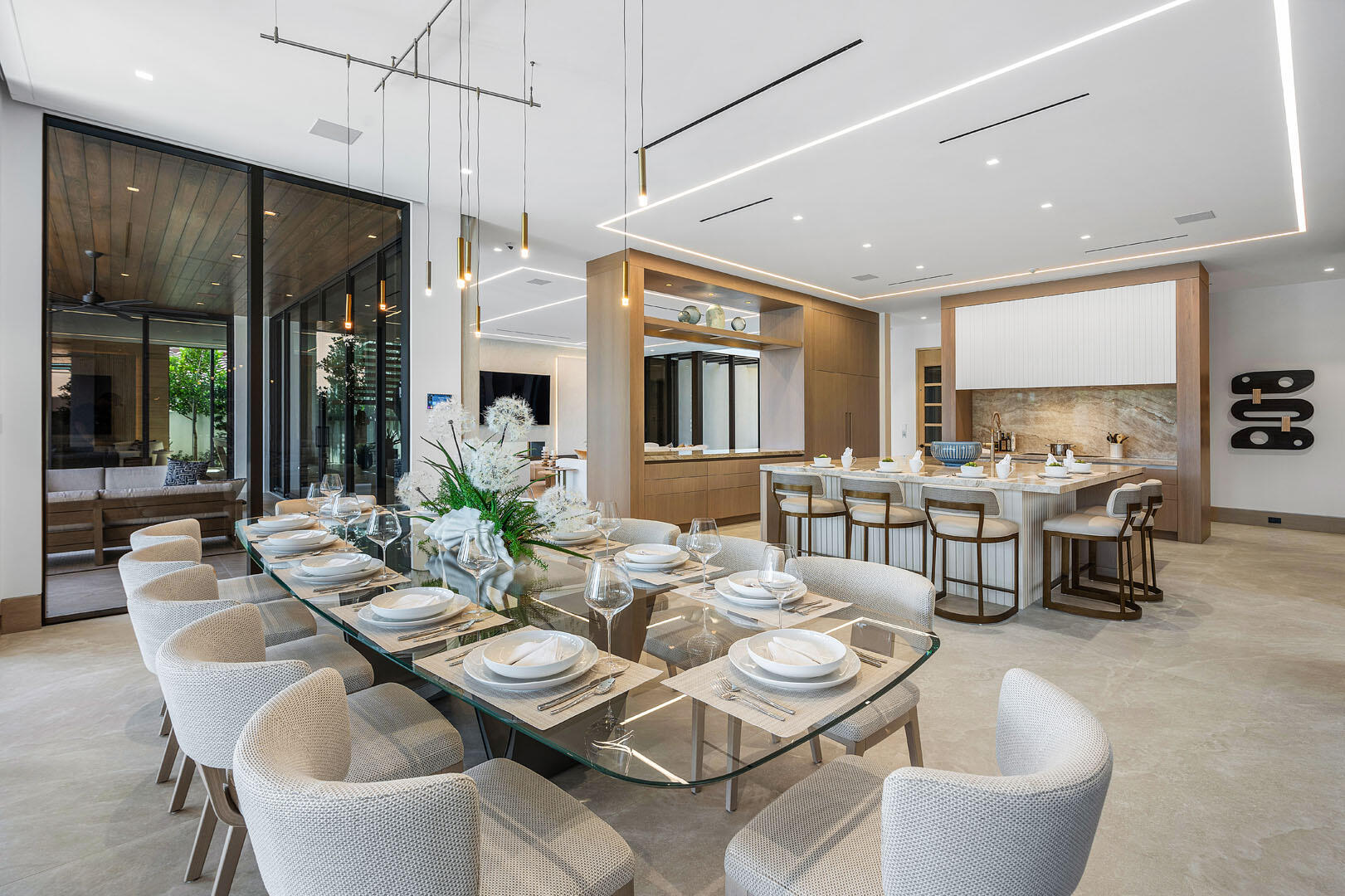 1520 Royal Palm Way Boca Raton, FL 33432 - Photo 17 of 100 a view of a dining room with furniture window and outside view