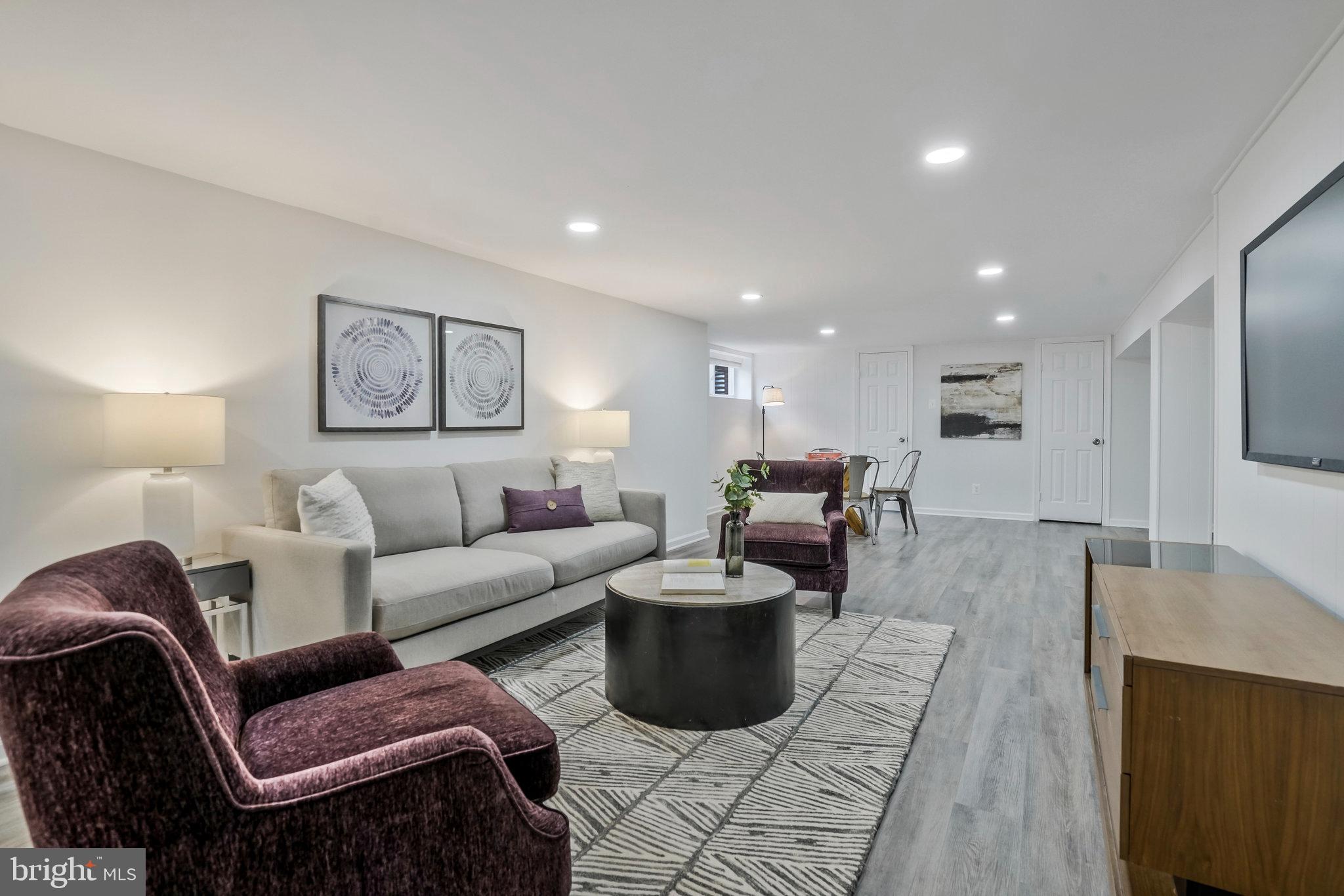 6436 Elmdale Road Alexandria, VA 22312 - Photo 26 of 46 Massive LL rec. room w/LVP floors+ recessed lights