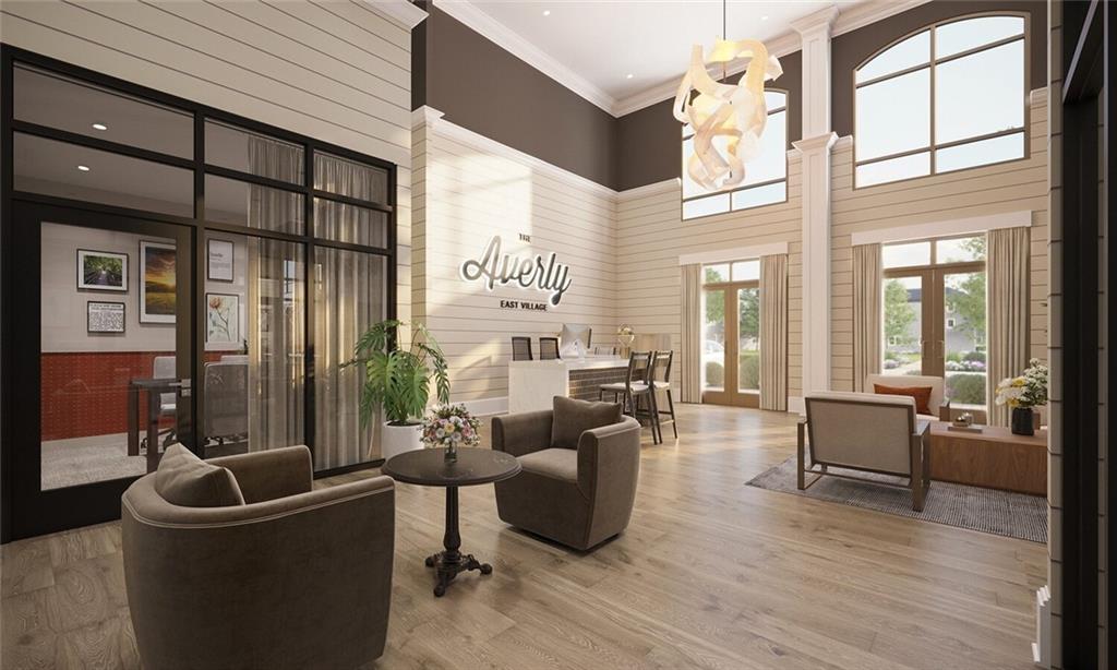 2600 Holcomb Bridge Road, Unit 2B Alpharetta, GA 30022 - Photo 4 of 21 a living room with furniture and a large window