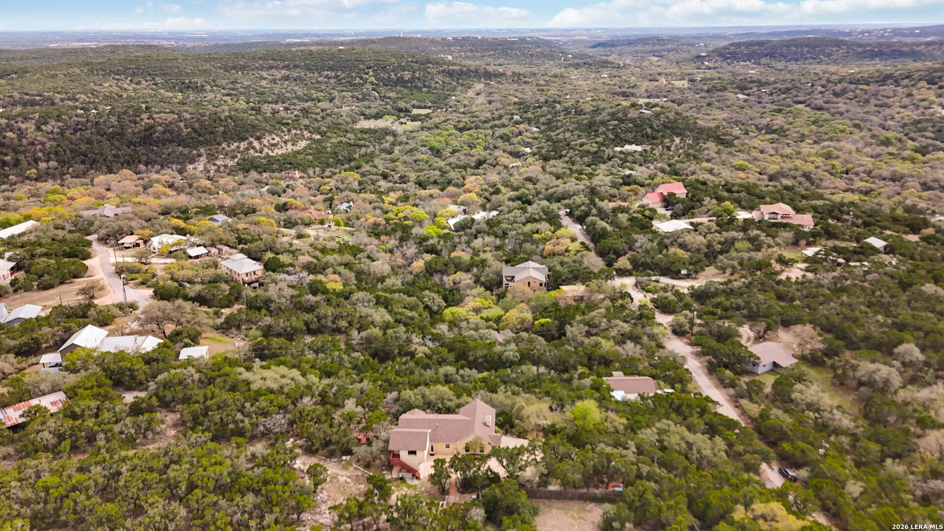 19708 Nottingham Lane Grey Forest, TX 78023 - Photo 60 of 67 an aerial view of a house with a mountain
