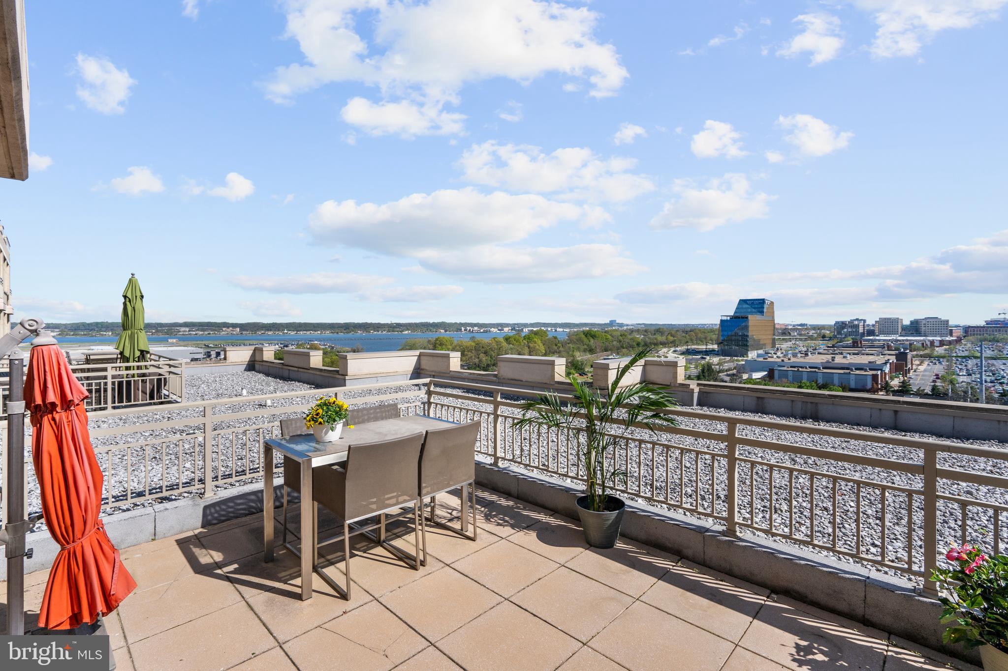 3650 South Glebe Road, Unit 1050 Arlington, VA 22202 - Photo 37 of 47 Private Rooftop Terrace with Potomac River Views