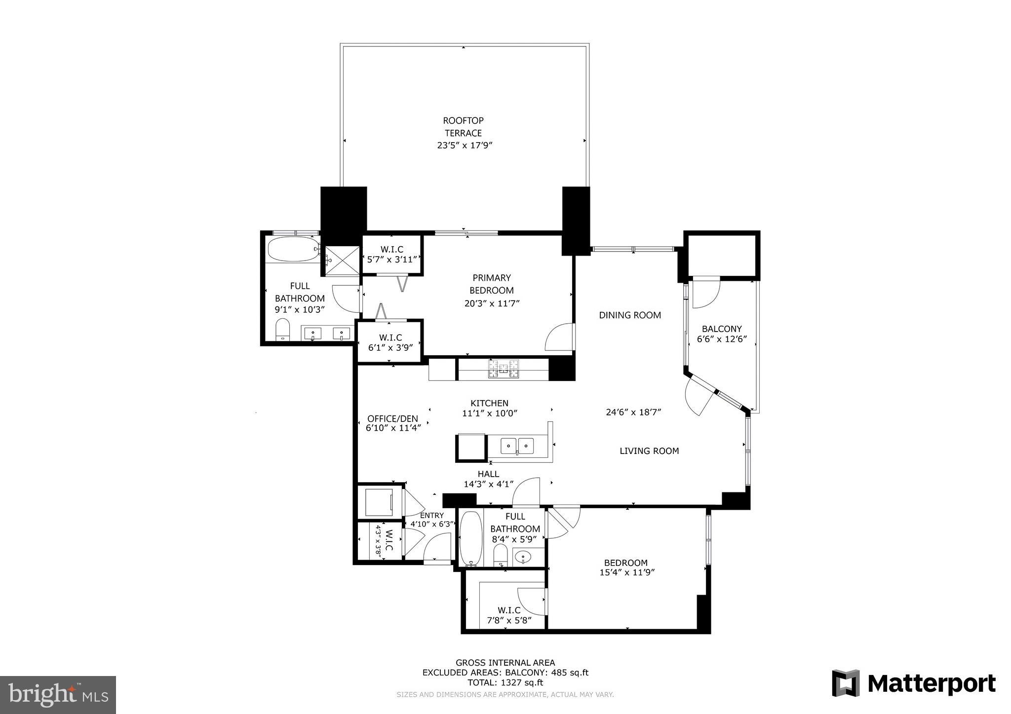 3650 South Glebe Road, Unit 1050 Arlington, VA 22202 - Photo 47 of 47 Floor Plan