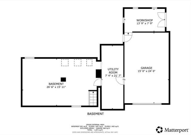 a picture of a floor plan