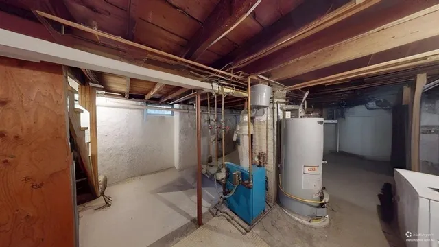 a view of a storage room