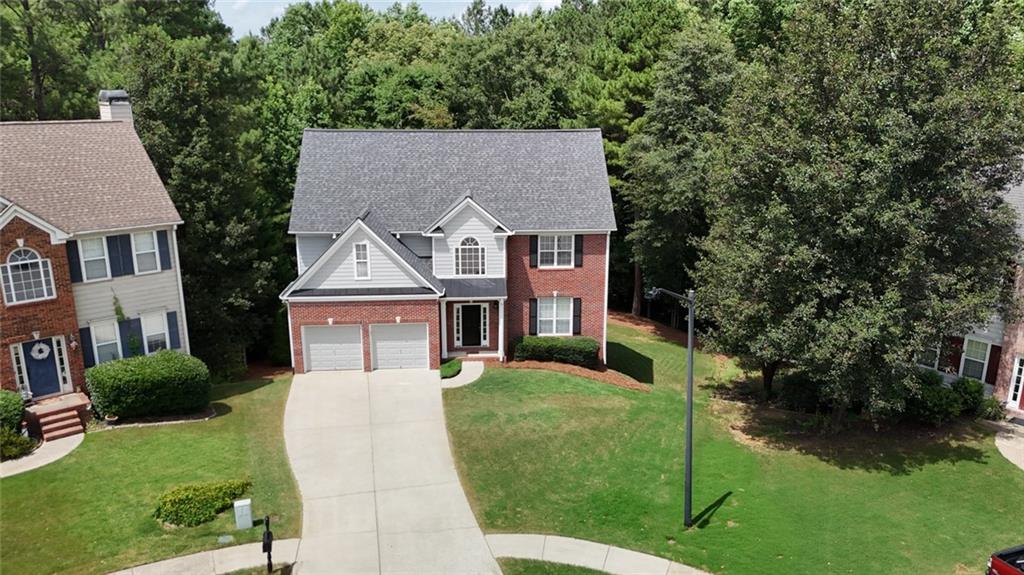 43 Ivy Mist Lane Acworth, GA 30101 - Photo 39 of 58 aerial view of a house with a yard
