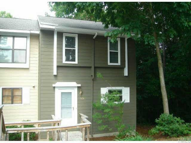 5454 Pine Top Circle Raleigh, NC 27612 - Photo 1 of 10 Front view of end-unit, very private townhome Exterior Front