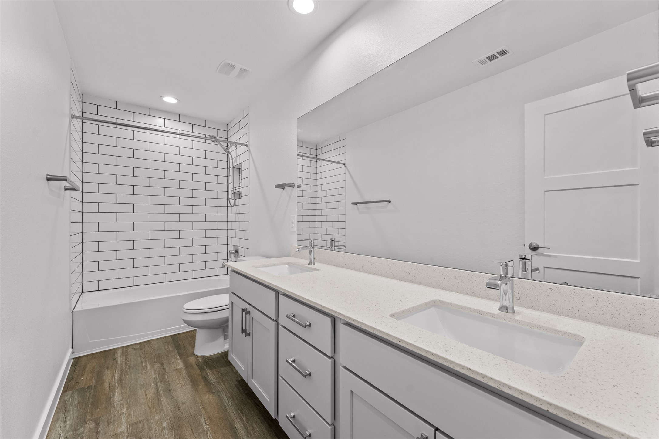 22503 Modica Rift Lane Katy, TX 77449 - Photo 33 of 47 a bathroom with a sink a toilet and shower