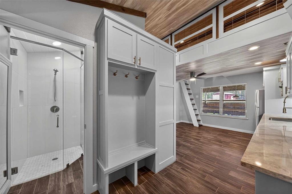 22227 Mallards Cove Bullard, TX 75757 - Photo 34 of 39 a view of livingroom with hardwood floor and a ceiling fan