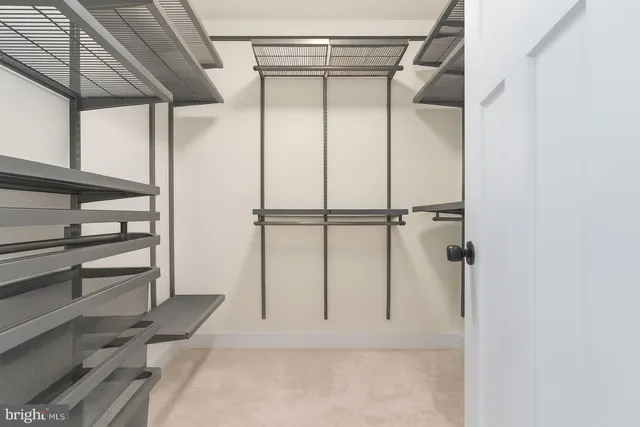 a view of closet area